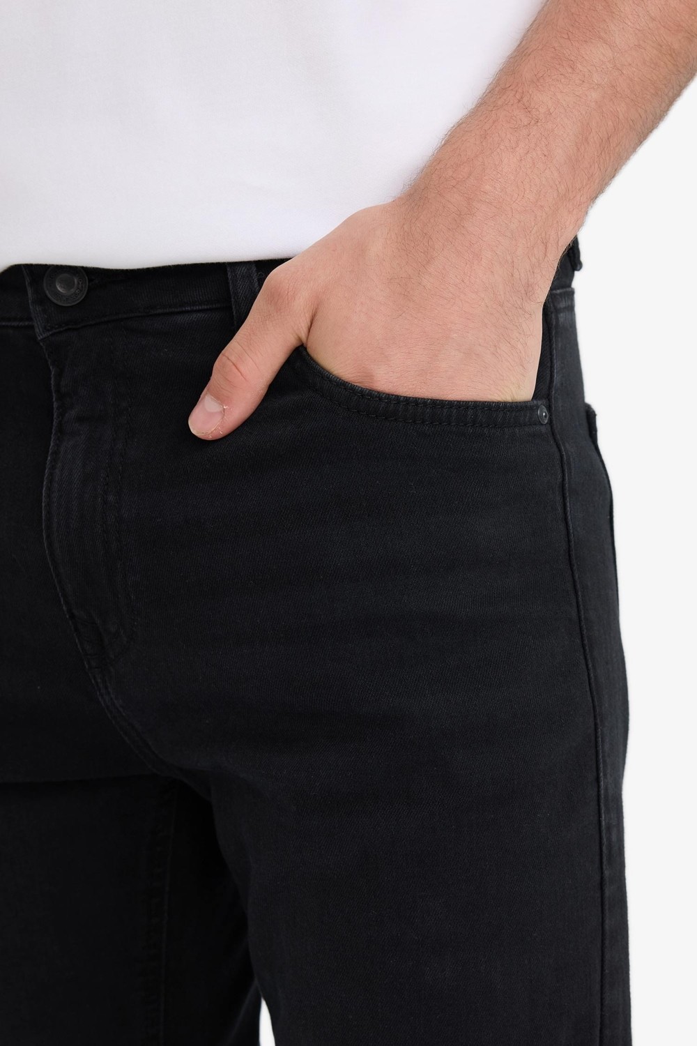 DeFacto Sergio Regular Fit Normal Kalıp Normal Bel Boru Paça Jean Pantolon W6868AZ25AU görsel 6