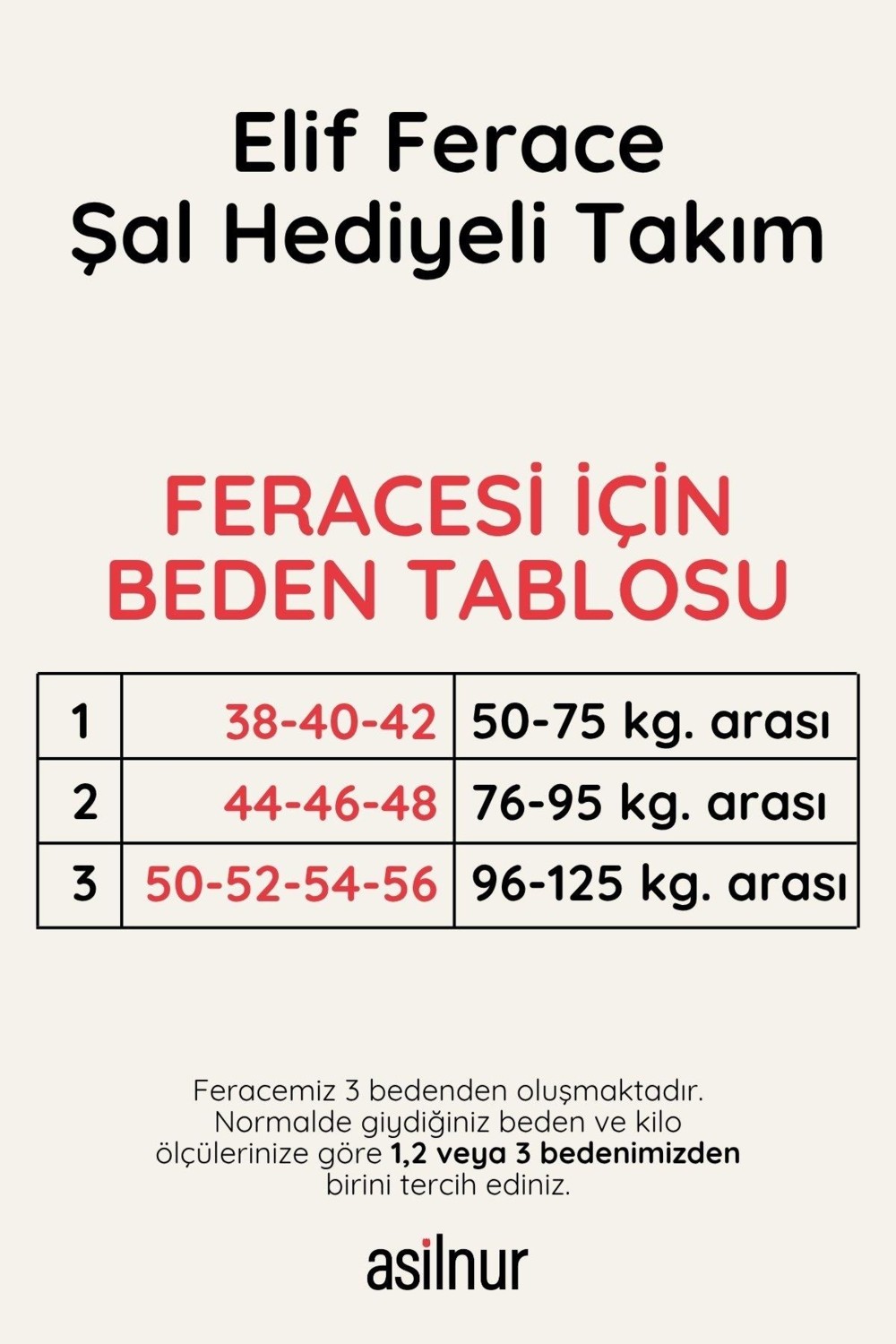 Asilnur Moda Elif Ferace Şal Hediyeli Takım Siyah görsel 2