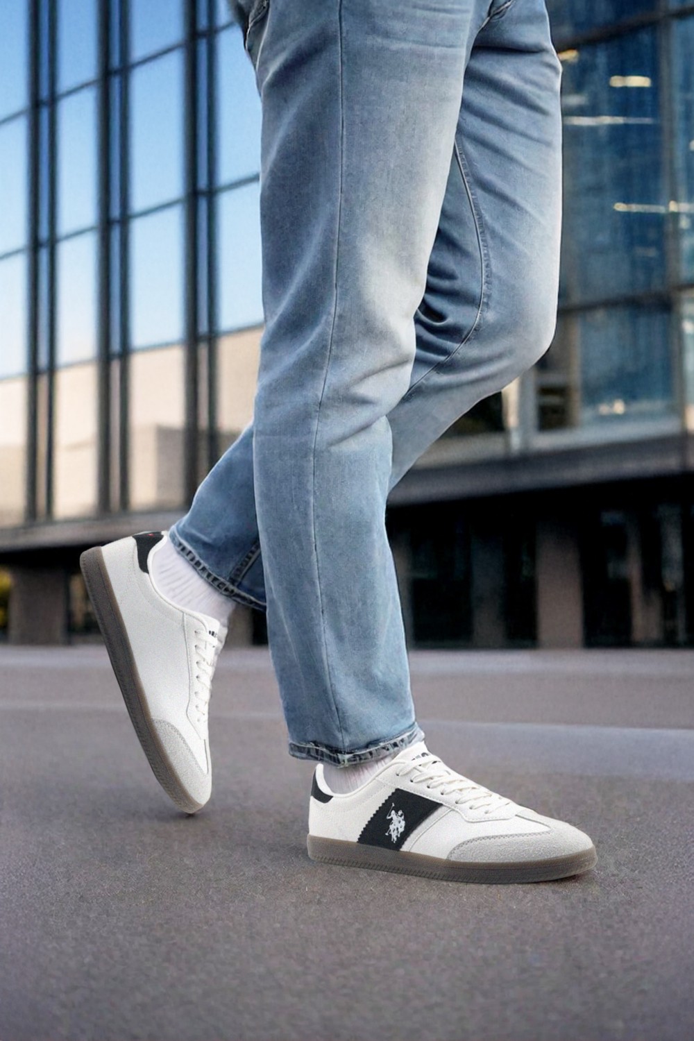 U.S. Polo Assn. Sandro 5fx Beyaz Erkek Sneaker görsel 7