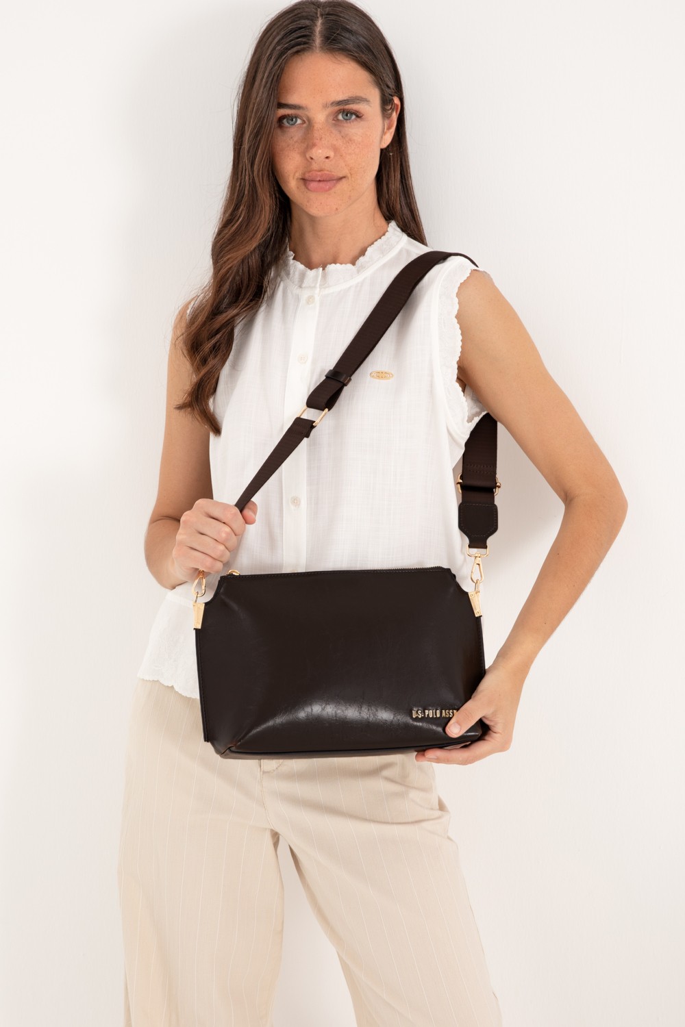 U.S. Polo Assn. Kadın Siyah Çapraz Çanta 50319176-VR046