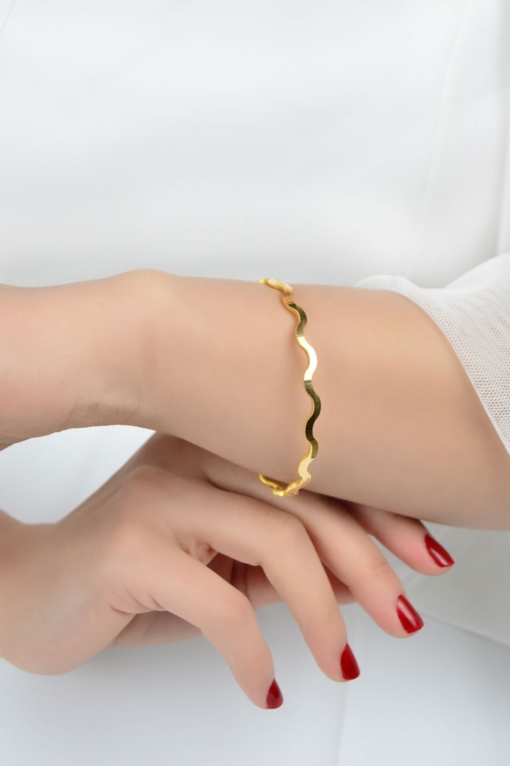 Kuyumcu Nurettin 6 gr (Gram) Yatırımlık Işçiliksiz Oluklu Zikzak Ajda 22 Ayar Altın