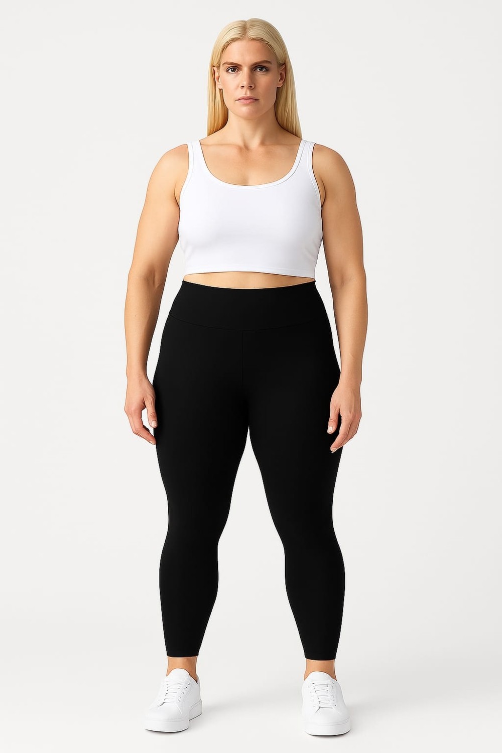 Şerice Kadın Büyük Beden Likralı Uzun Tayt ( 3XL - 4XL - 5XL ) görsel 7