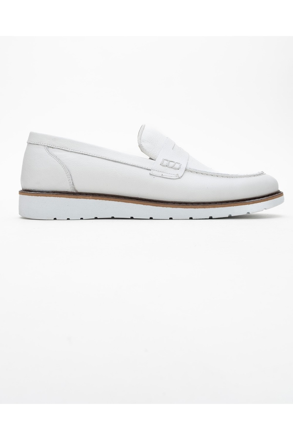 Maximoda Hakiki Deri, Erkek Bağcıksız Loafer Iç Dış Deri Ayakkabı görsel 2