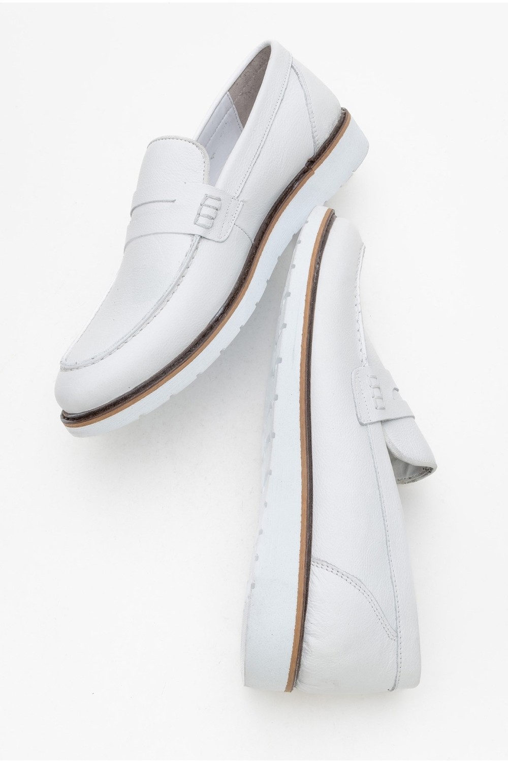Maximoda Hakiki Deri, Erkek Bağcıksız Loafer Iç Dış Deri Ayakkabı görsel 4