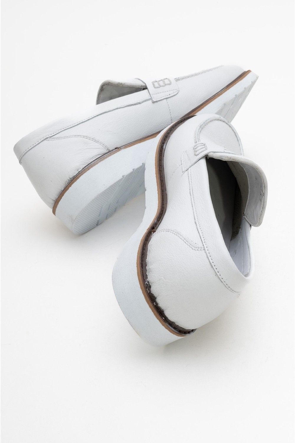 Maximoda Hakiki Deri, Erkek Bağcıksız Loafer Iç Dış Deri Ayakkabı görsel 5