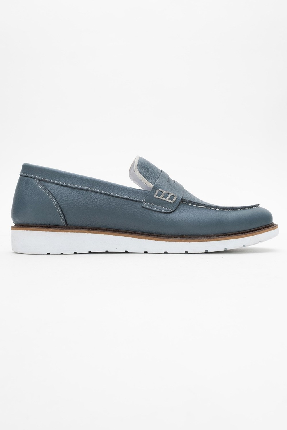 Maximoda Hakiki Deri, Erkek Bağcıksız Loafer Iç Dış Deri Ayakkabı görsel 8