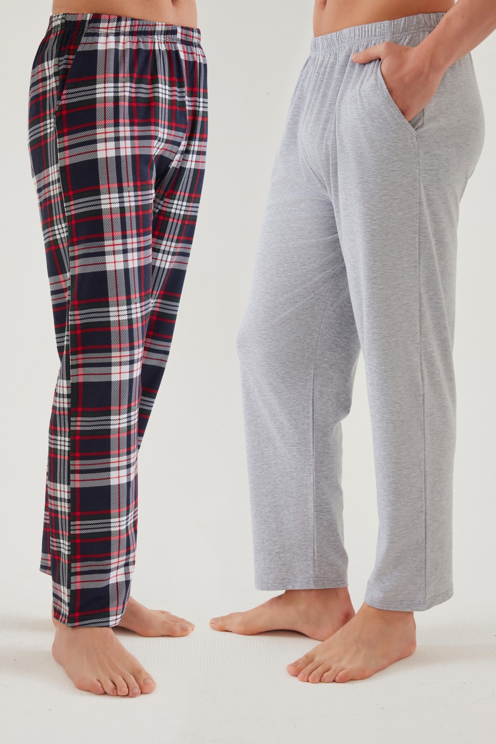 Koza İç Giyim Erkek Pamuklu 2'li Tek Alt Pijama