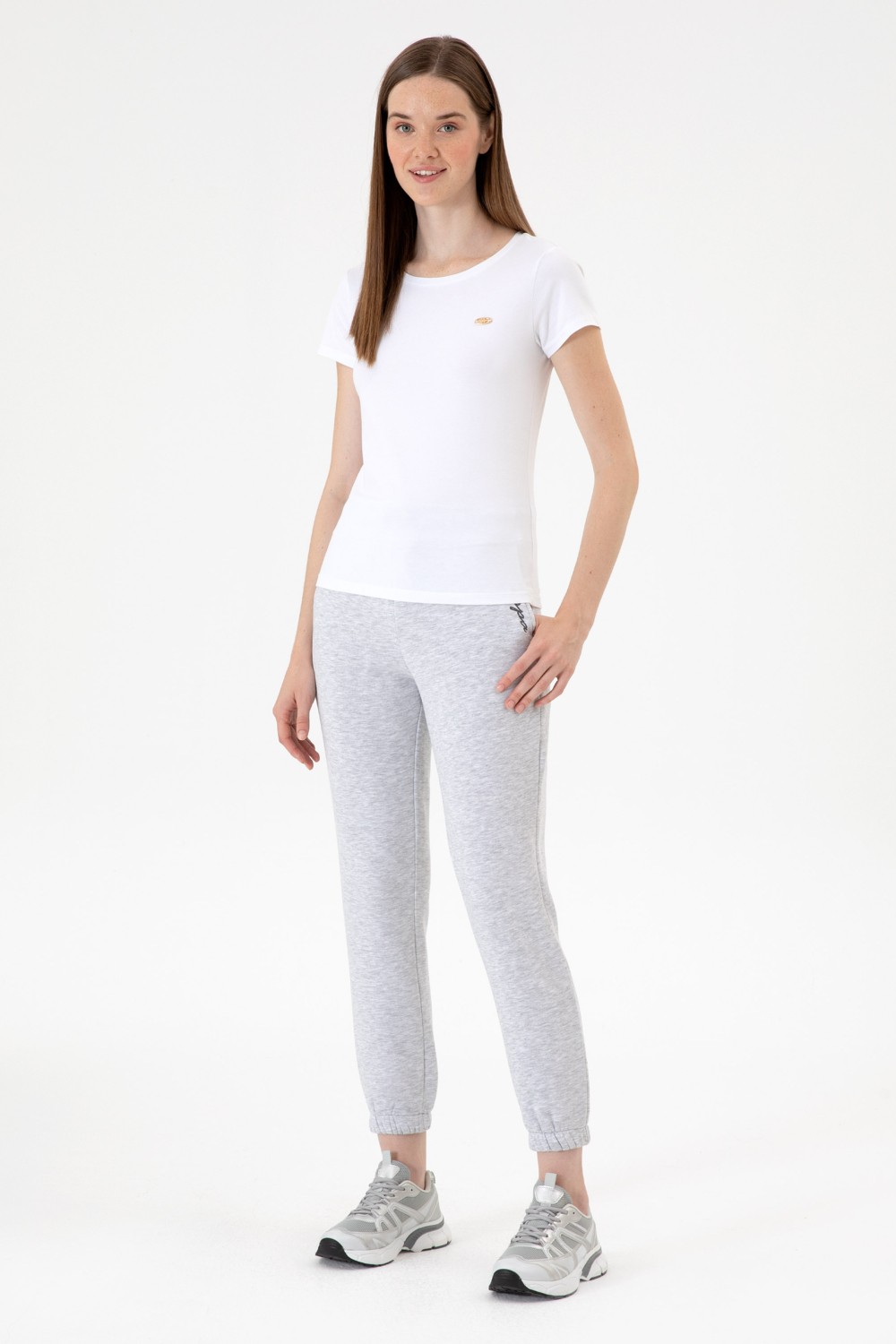 U.S. Polo Assn. Kadın Kahverengi Şardonlu Jogger Eşofman Altı 50313581-VR029 görsel 3