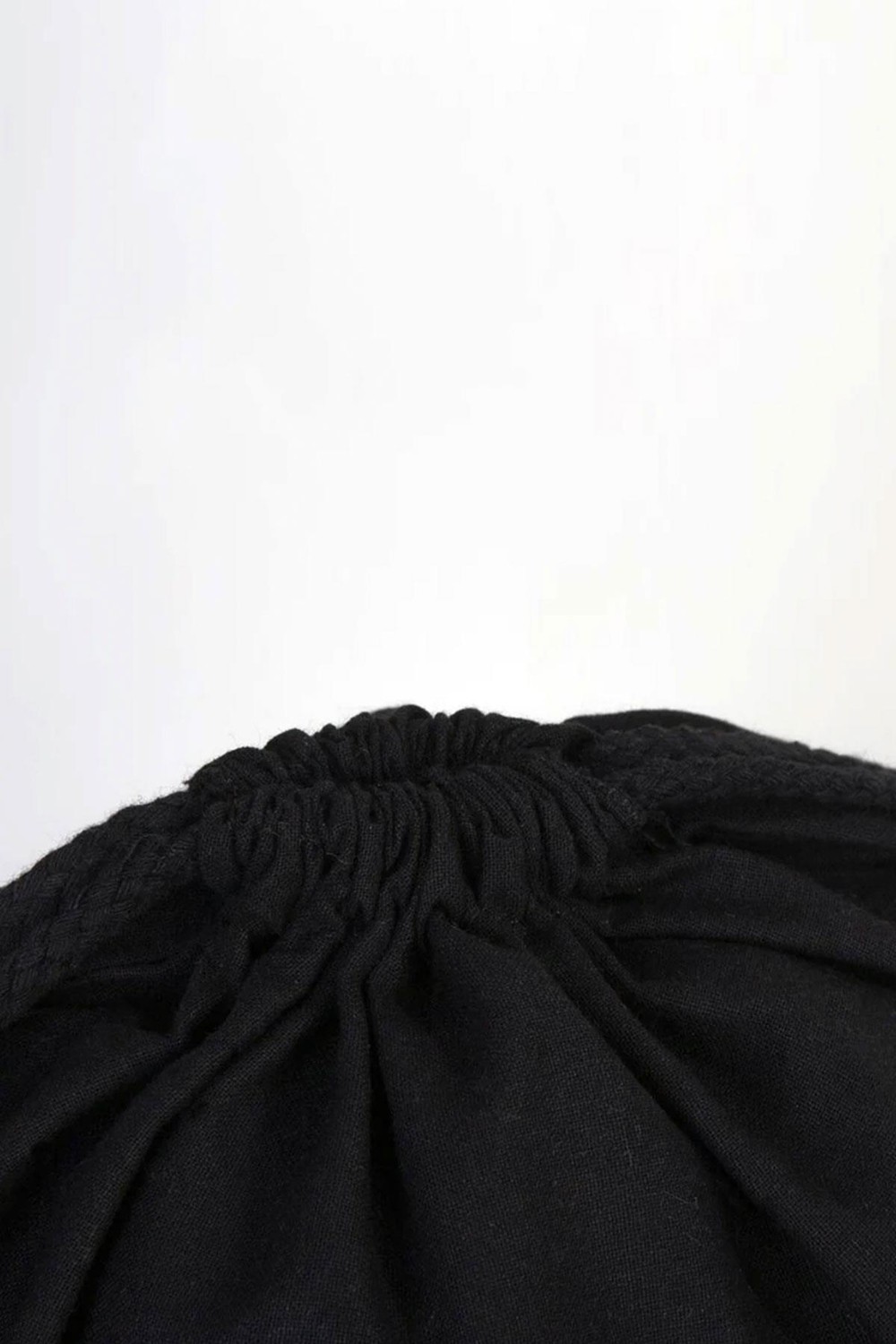 Rakerplus Siyah 35X40 cm Unisex Ham Bez Büzgülü Sırt Ayakkabı Çantası görsel 5
