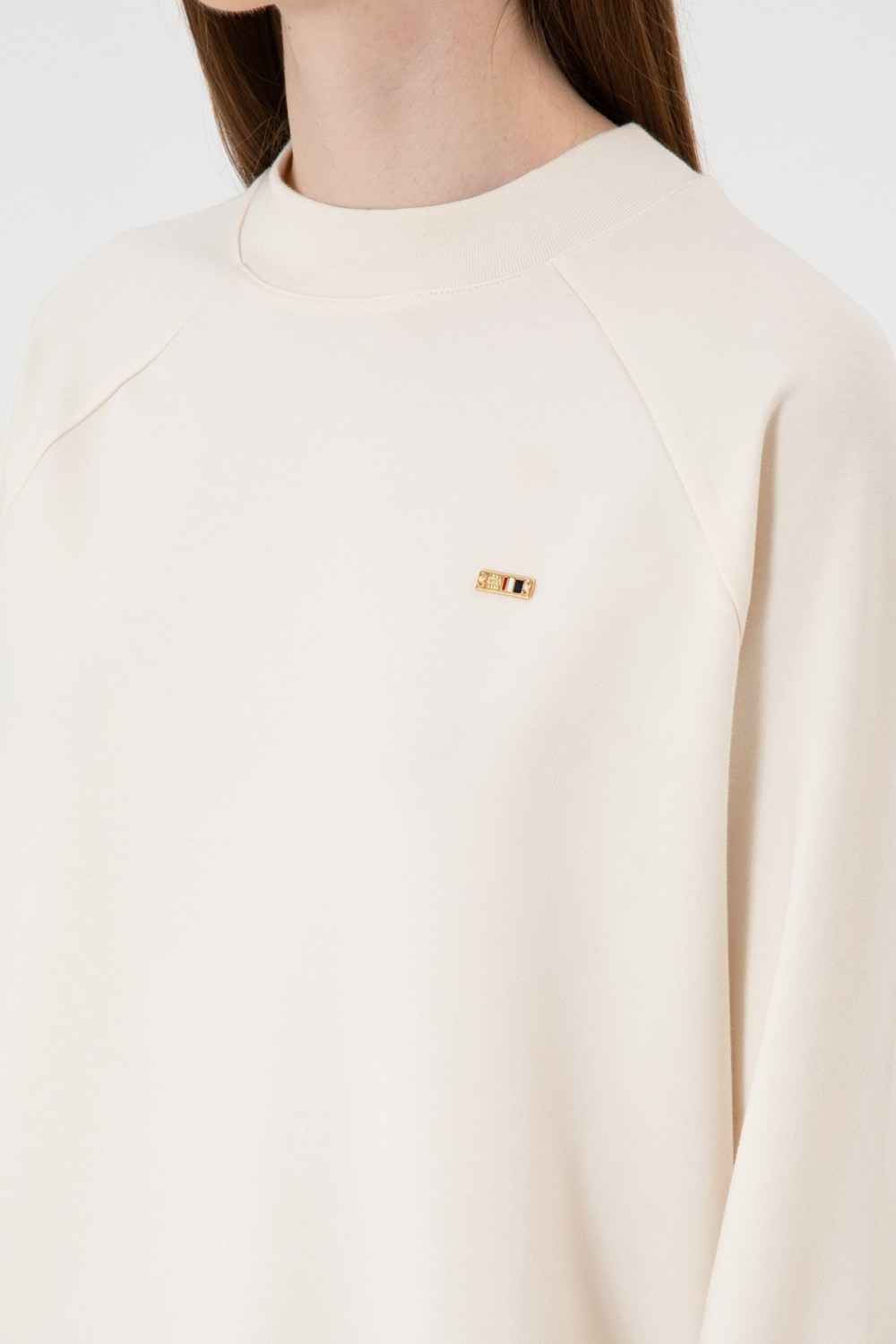 U.S. Polo Assn. Kadın Yeşil Regular Bisiklet Yaka Basic Sweatshırt 50313610-VR054 görsel 7