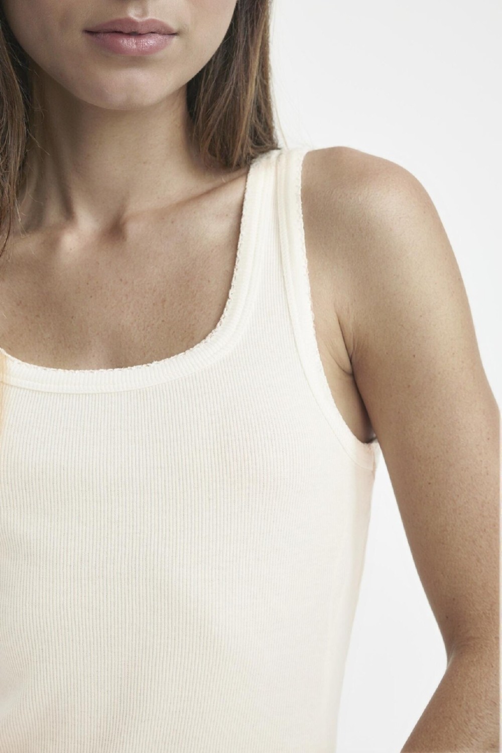 DeFacto Coool Bodycon Vücudu Saran Basic Fitilli Kaşkorse Mini Beyaz Elbise A0732AX24SM görsel 3