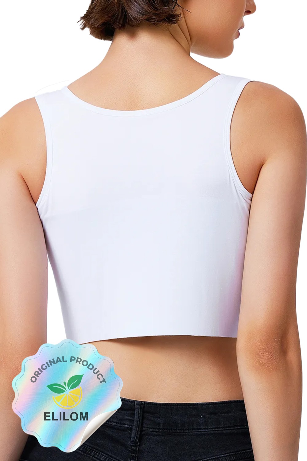 Elilom Göğüs Gizleyici Korse Unisex Jinekomasti ve Tomboy Için Binder Toparlayıcı Düz Silüet görsel 4