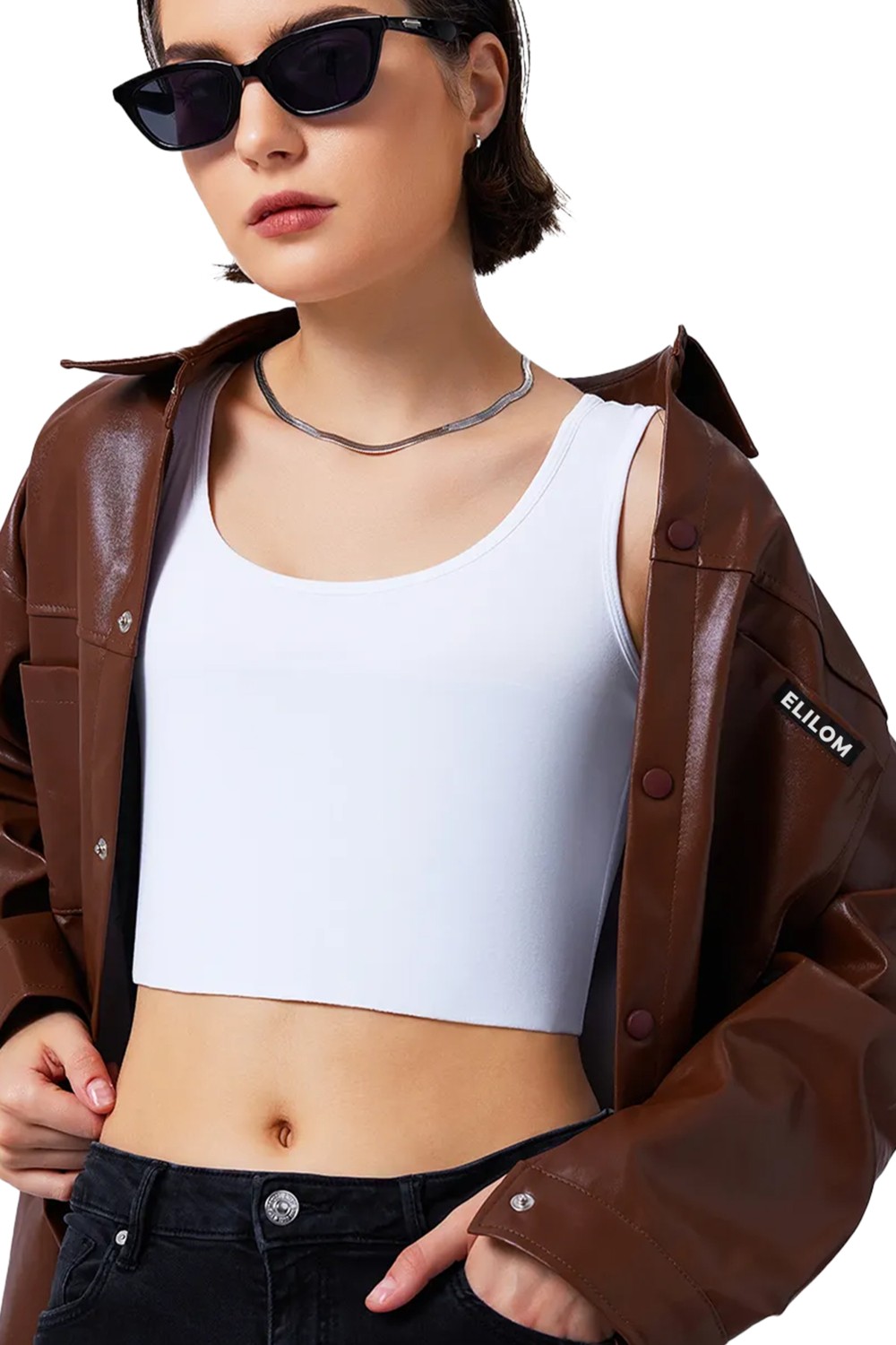 Elilom Göğüs Gizleyici Korse Unisex Jinekomasti ve Tomboy Için Binder Toparlayıcı Düz Silüet görsel 5