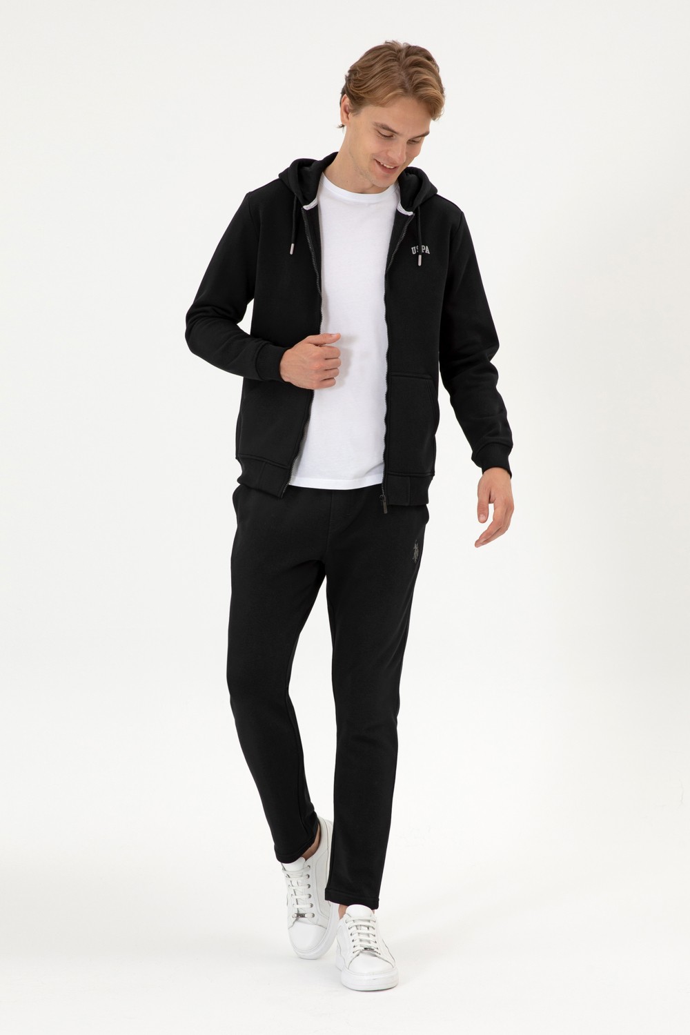 U.S. Polo Assn. Erkek Siyah Eşofman Altı 50313747-VR046 görsel 3