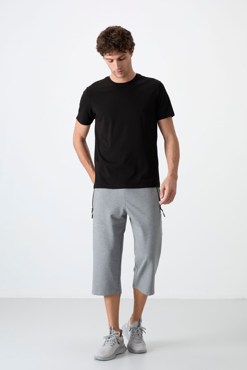 Tommy Life Indigo Fermuar Cepli Standart Kalıp Klasik Paça Erkek Kapri - 83091 görsel 6