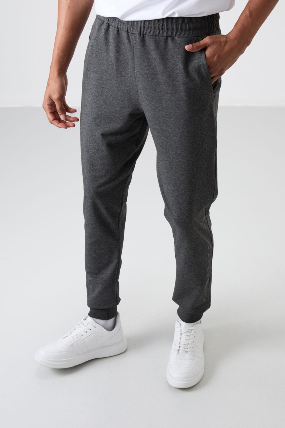 Tommy Life Haki Pamuk Yumuşak Dokulu Standart Fit Nakışlı Erkek Eşofman Alt - 82133 görsel 6