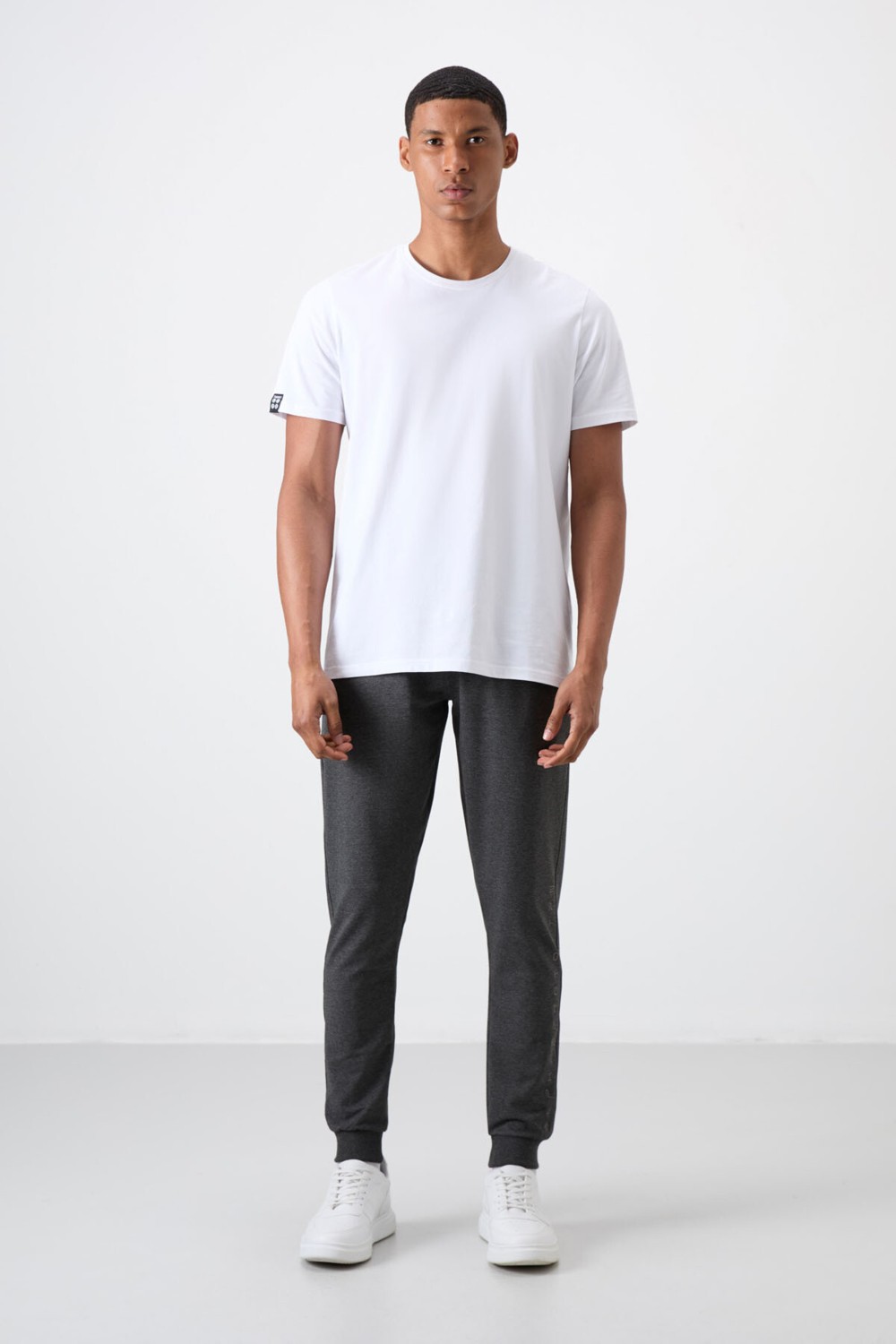 Tommy Life Haki Pamuk Yumuşak Dokulu Standart Fit Nakışlı Erkek Eşofman Alt - 82133 görsel 8