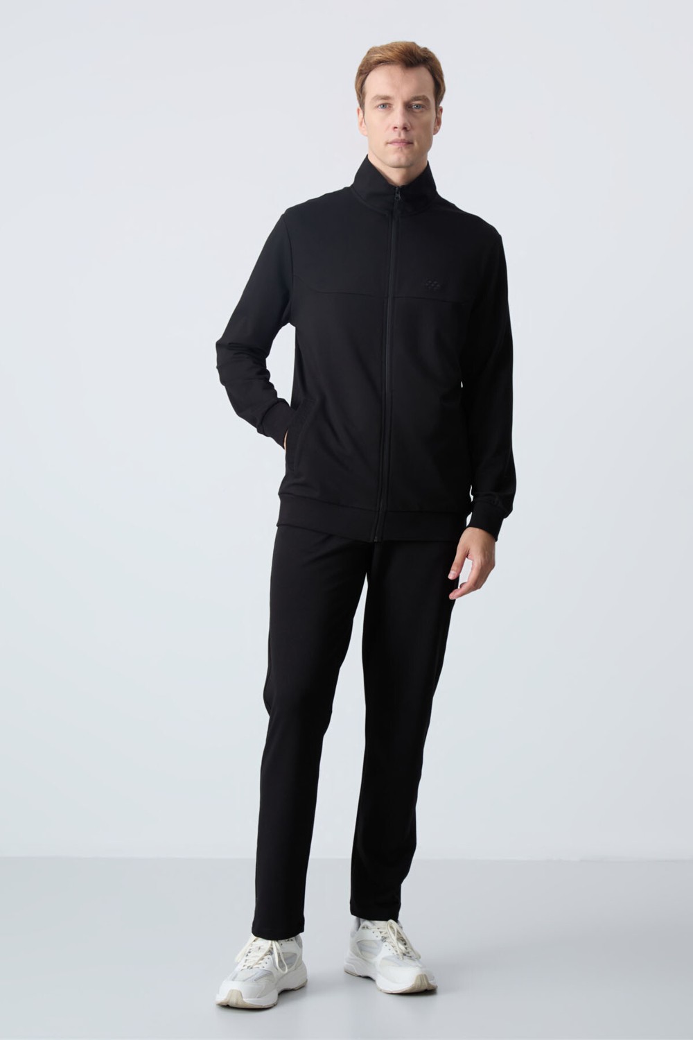 Tommy Life Haki Pamuklu Kalın Yumuşak Dokulu Comfort Fit Basic Erkek Eşofman Takım - 85260
