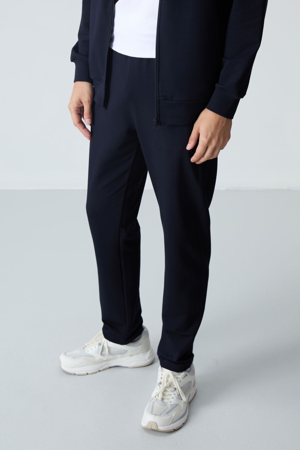 Tommy Life Haki Pamuklu Kalın Yumuşak Dokulu Comfort Fit Basic Erkek Eşofman Takım - 85260 görsel 5