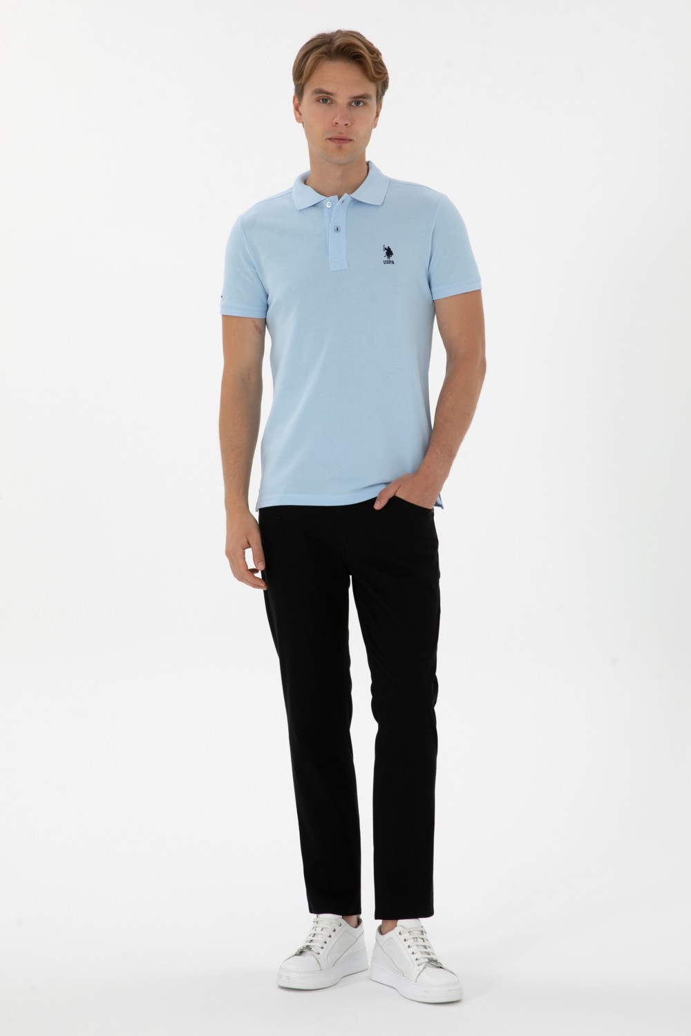 U.S. Polo Assn. Erkek Siyah Pantolon (Kanvas-Chino) 50299182-VR046 görsel 7