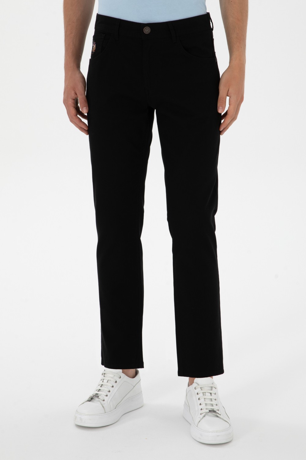 U.S. Polo Assn. Erkek Siyah Pantolon (Kanvas-Chino) 50299182-VR046 görsel 8
