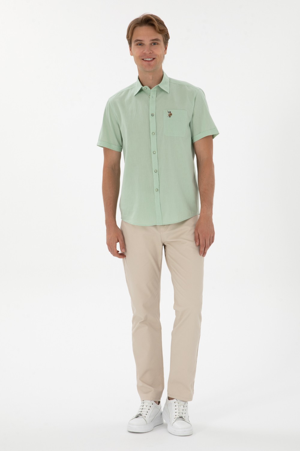 U.S. Polo Assn. Erkek Siyah Pantolon (Kanvas-Chino) 50299182-VR046