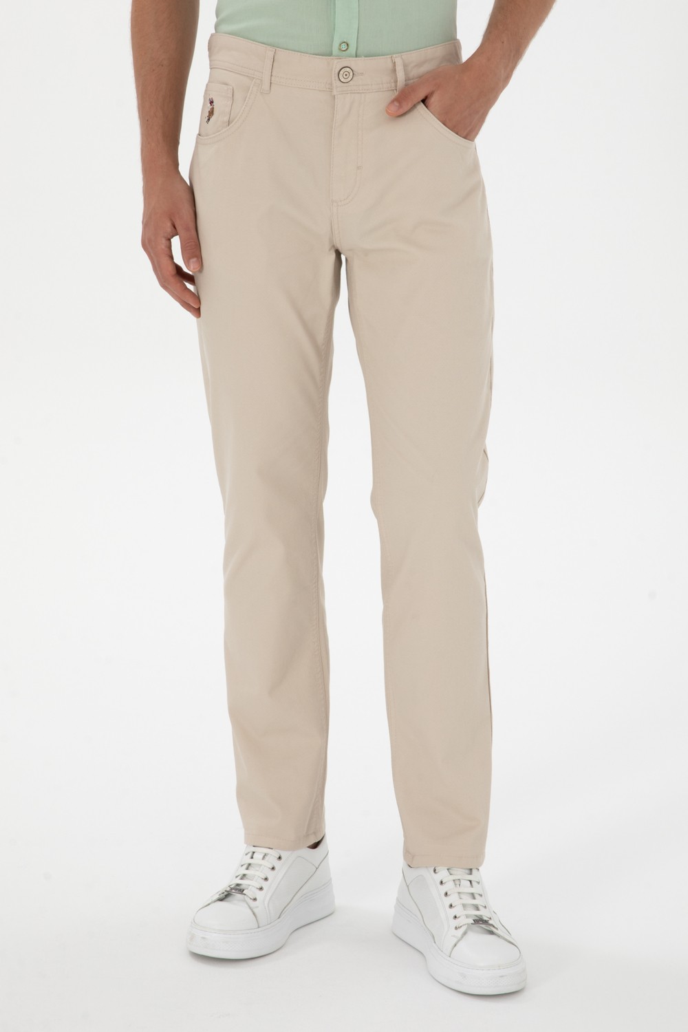 U.S. Polo Assn. Erkek Siyah Pantolon (Kanvas-Chino) 50299182-VR046 görsel 2