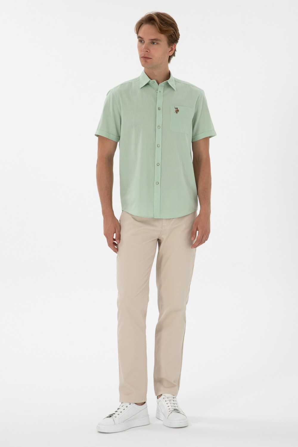U.S. Polo Assn. Erkek Siyah Pantolon (Kanvas-Chino) 50299182-VR046 görsel 3