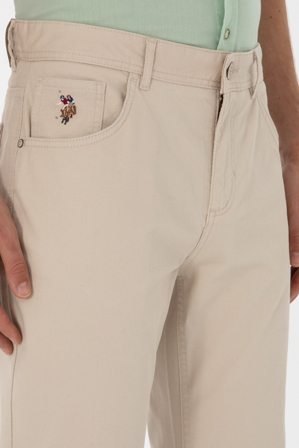 U.S. Polo Assn. Erkek Siyah Pantolon (Kanvas-Chino) 50299182-VR046 görsel 5