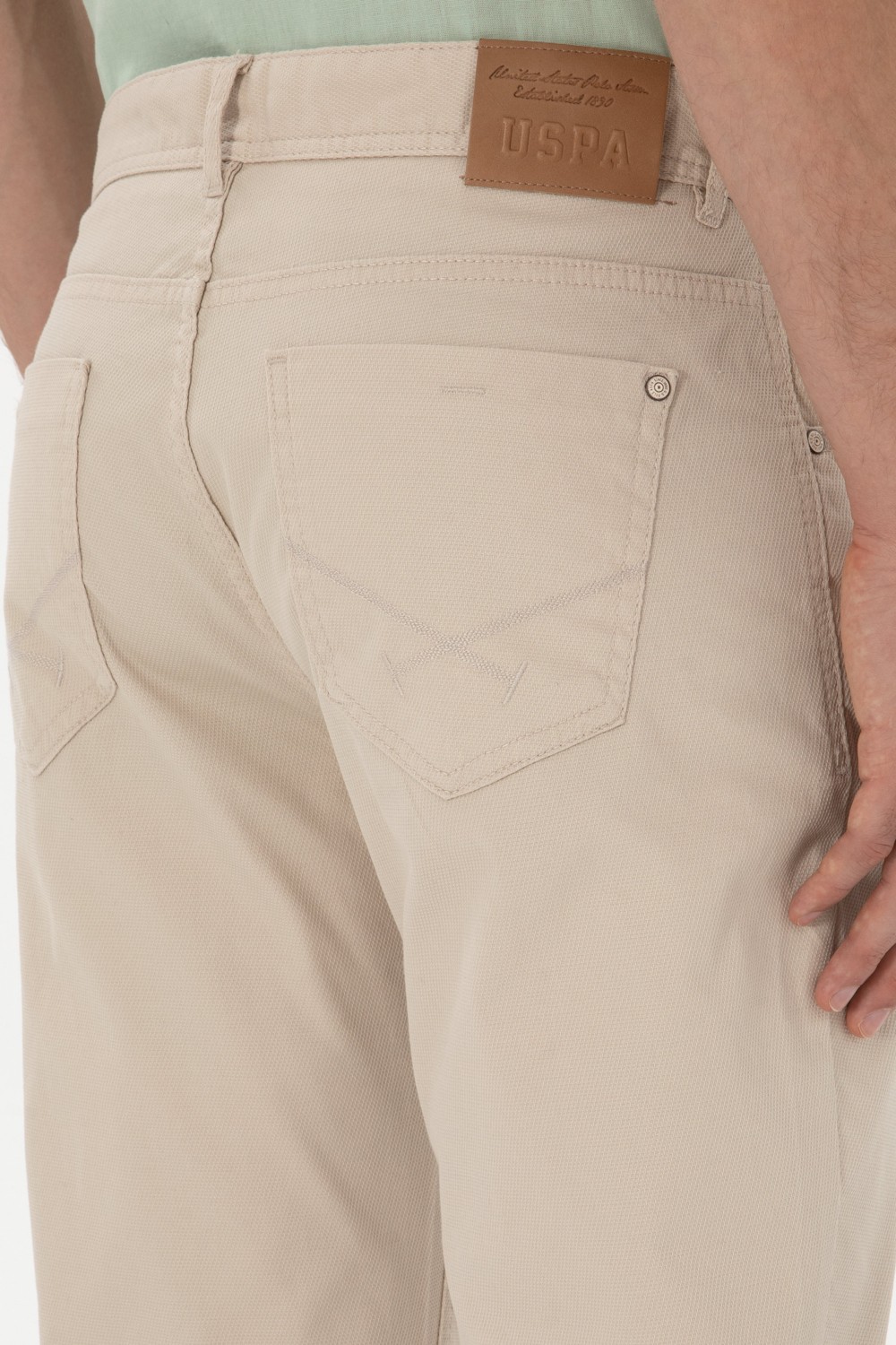 U.S. Polo Assn. Erkek Siyah Pantolon (Kanvas-Chino) 50299182-VR046 görsel 6