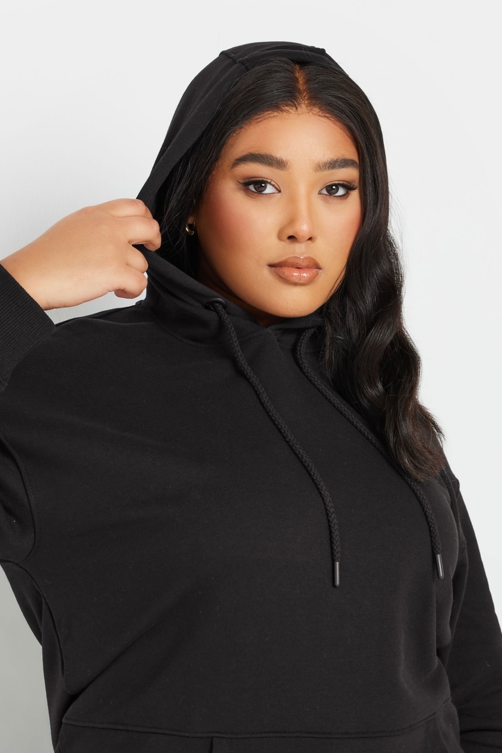 Stil Diva Büyük Beden Kapüşonlu Cepli Fermuar Detaylı Sweatshirt 303800 görsel 4
