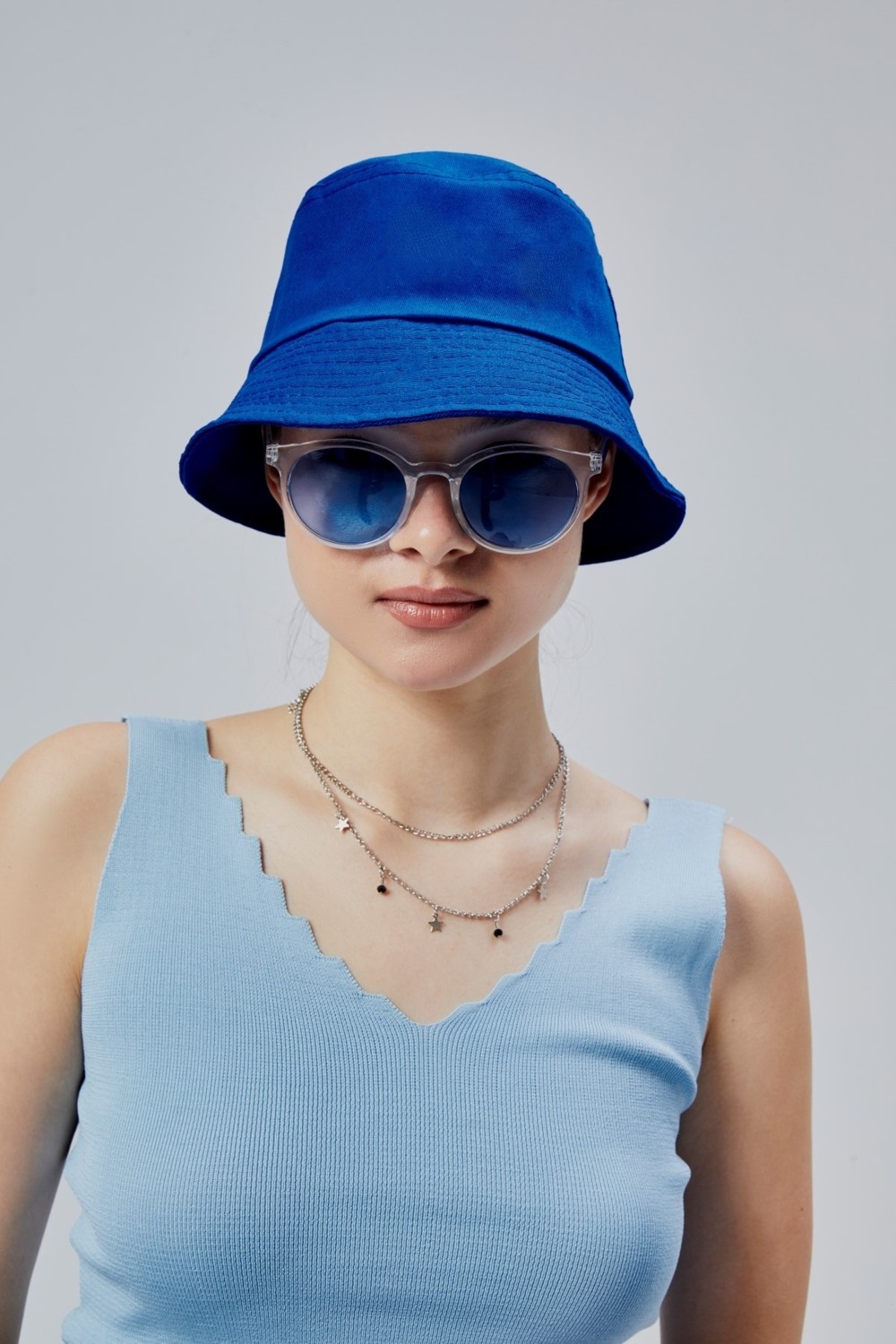 Derikem Yazlık Kumaş Kova Şapka, Erkek Kadın Düz Balıkçı Bucket Şapka, Unisex görsel 2