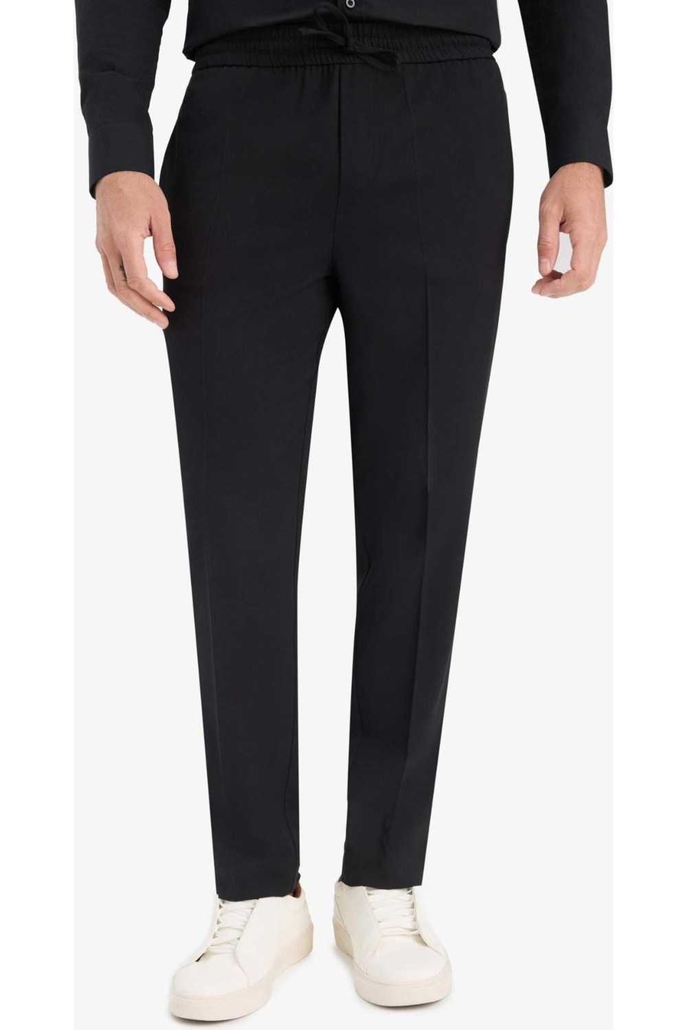 DeFacto Ultra Yumuşak Beli Bağcıklı Lastikli Cepli Jogger Fit Her Yöne Esneyen Yumuşak Tuşe Pantolon A9943AX25AU görsel 5
