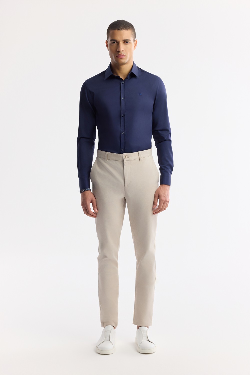 AVVA Erkek Siyah Klasik Bel Pamuklu Slim Fit Chino Pantolon A51Y3078 görsel 7