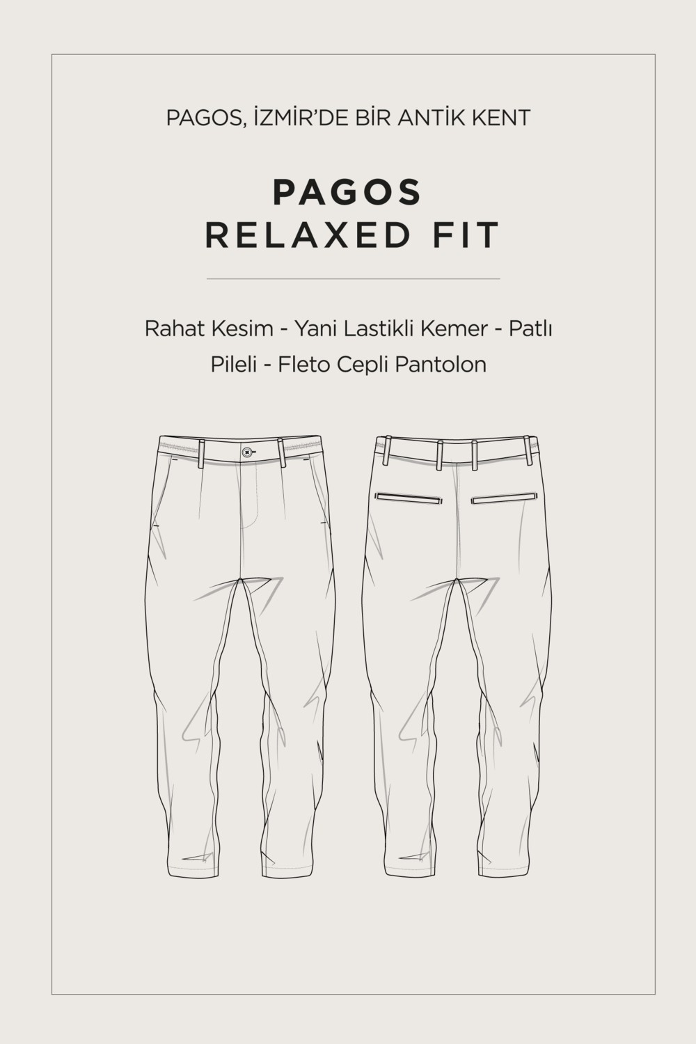 AVVA Erkek Siyah Pamuklu Klasik Bel Relaxed Fit Pantolon A41Y3037 görsel 8