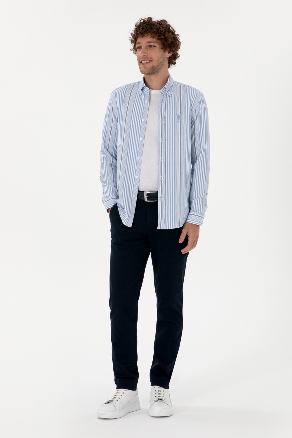 U.S. Polo Assn. Erkek Slim Fit Haki Kanvas Pantolon 50316831-VR027