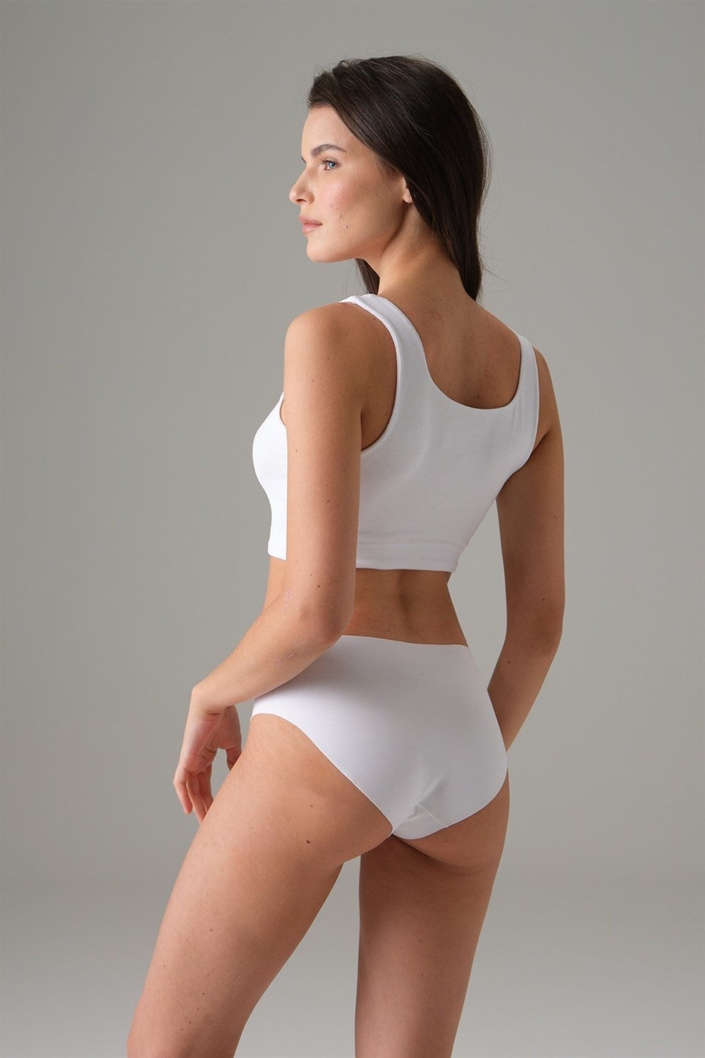 Doreanse 9314 BAYAN ELEGANT SILKY LACİVERT BÜSTİYER ATLET görsel 2
