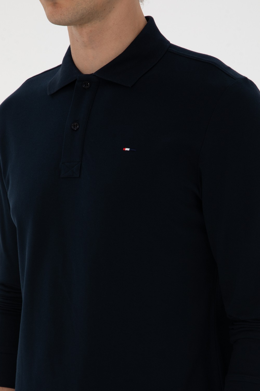 U.S. Polo Assn. Erkek Regular Fit Polo Yaka Koyu Yeşil Basic Sweatshirt 50315941-VR079 görsel 7