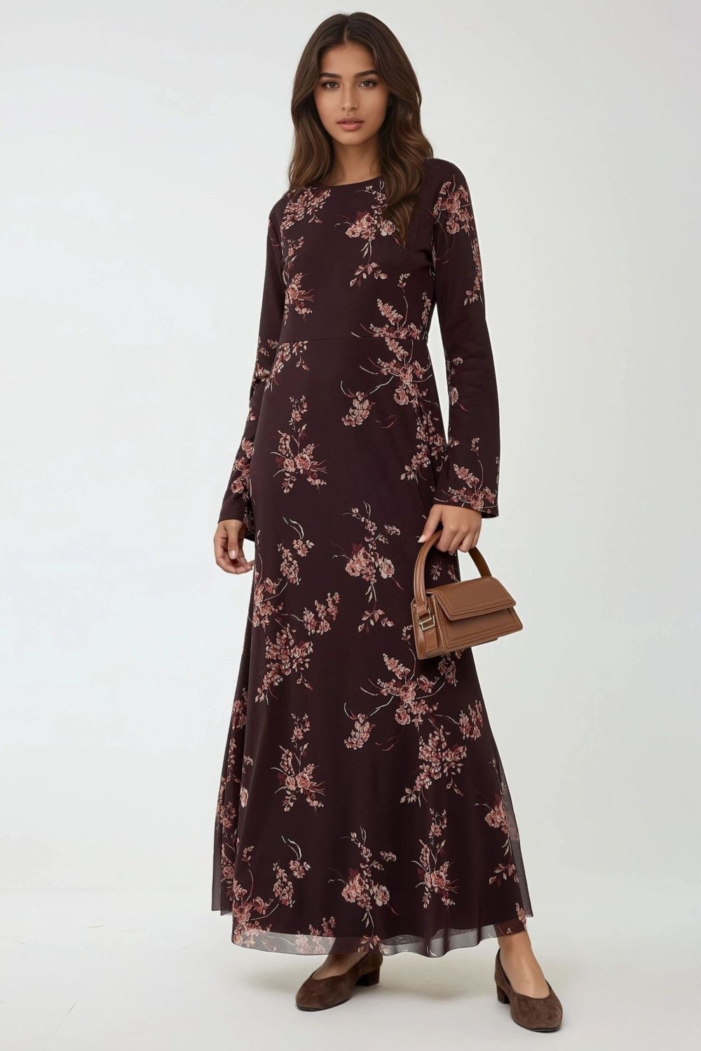 Hiccup Kadınlar Çiçek Desenli Modest Elbise Çok Renkli görsel 2