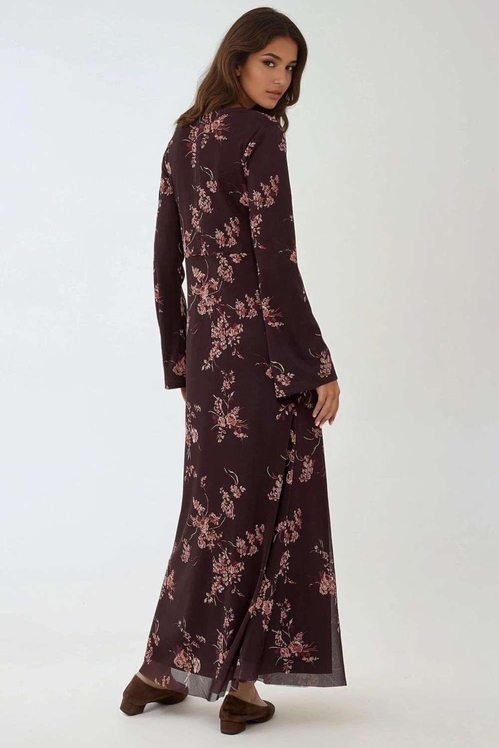 Hiccup Kadınlar Çiçek Desenli Modest Elbise Çok Renkli görsel 4