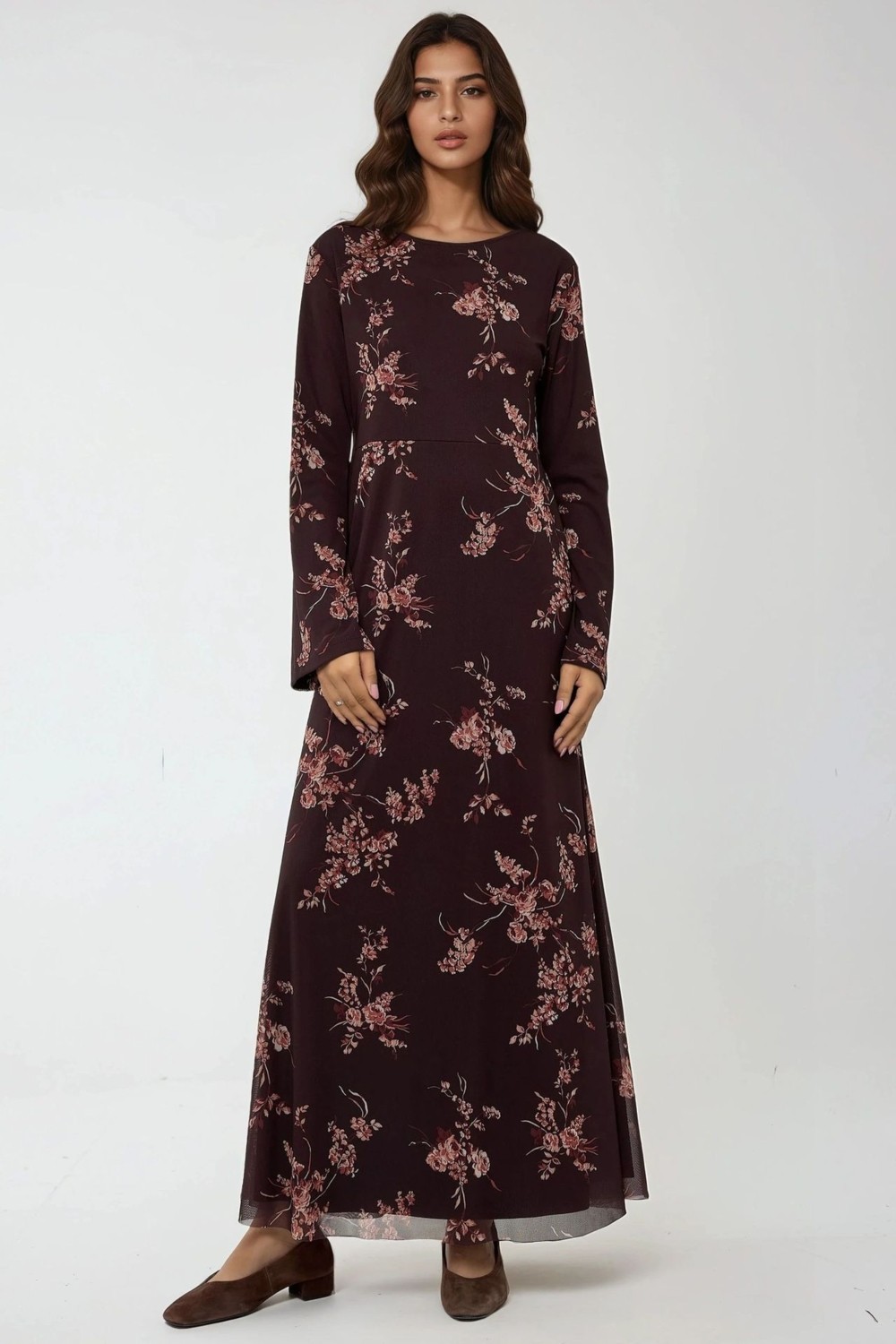 Hiccup Kadınlar Çiçek Desenli Modest Elbise Çok Renkli görsel 5