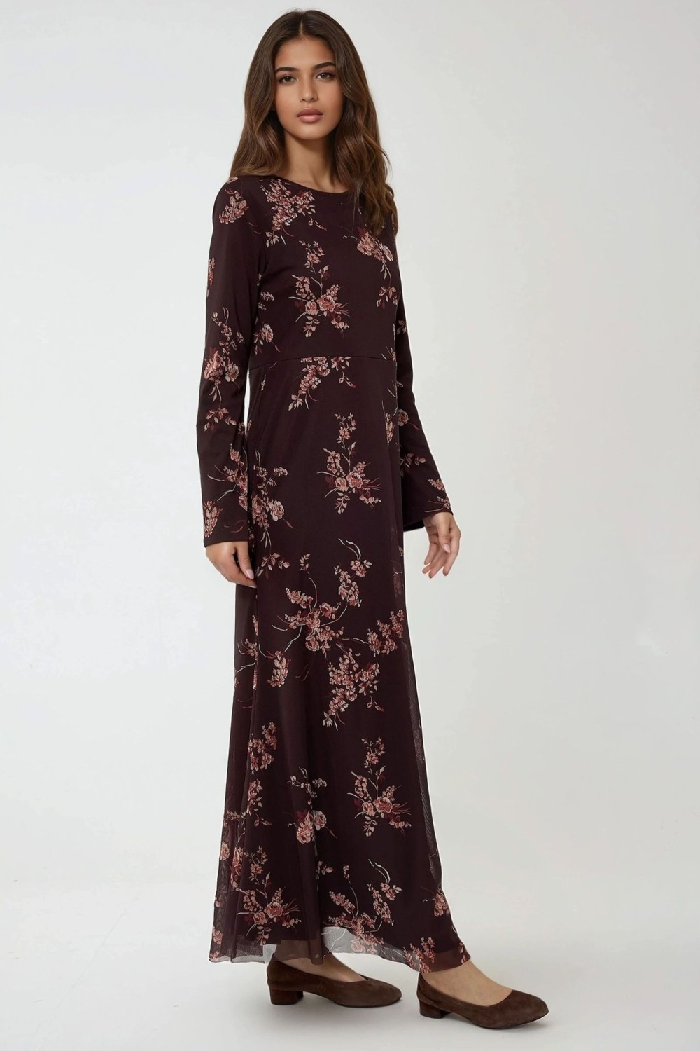 Hiccup Kadınlar Çiçek Desenli Modest Elbise Çok Renkli görsel 6