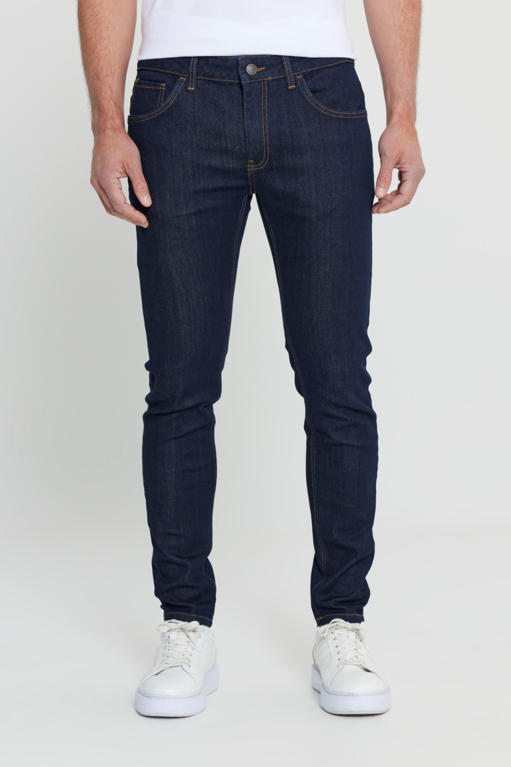 Altınyıldız Classics Erkek Petrol Mavisi Ekstra Slim Fit Dar Kesim Pamuklu Esnek Rıss Jean Kot Denim Pantolon görsel 4