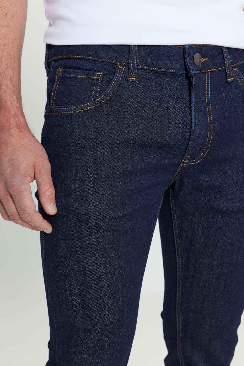 Altınyıldız Classics Erkek Petrol Mavisi Ekstra Slim Fit Dar Kesim Pamuklu Esnek Rıss Jean Kot Denim Pantolon görsel 8
