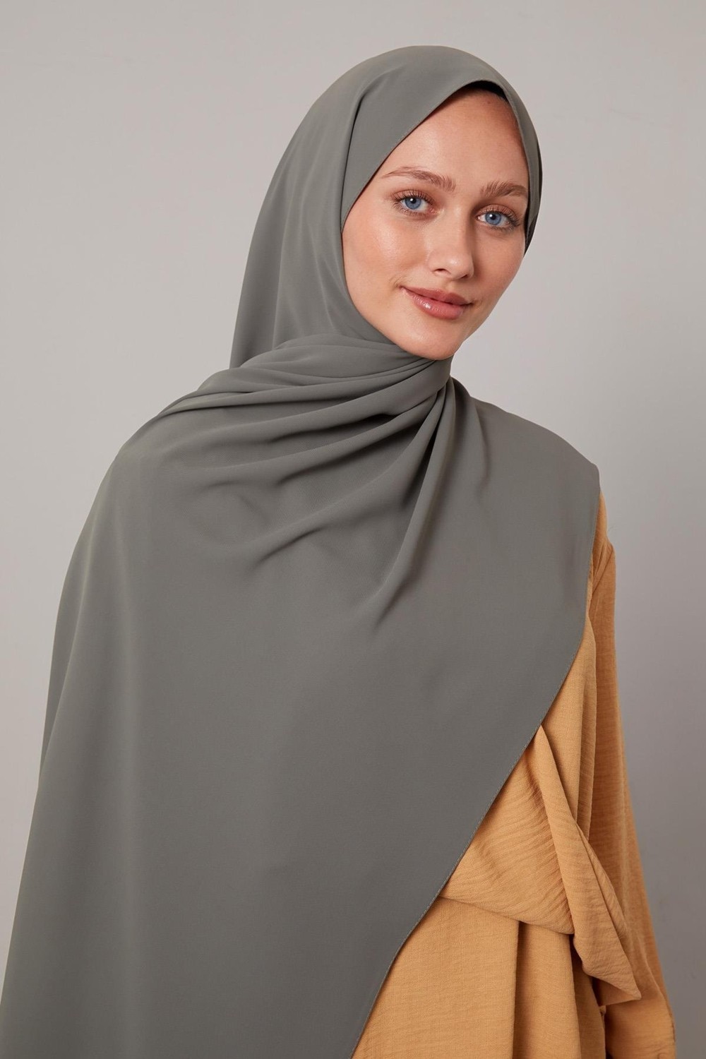 Lêvi D'or Kiremit Düz Trend Şal