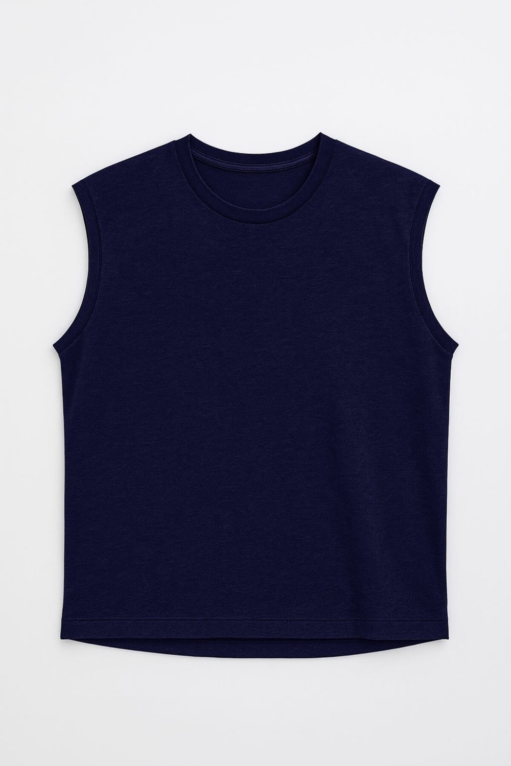 Markapia Man Erkek Bisiklet Yaka Sıfır Kol %100 Pamuk T-Shirt görsel 8