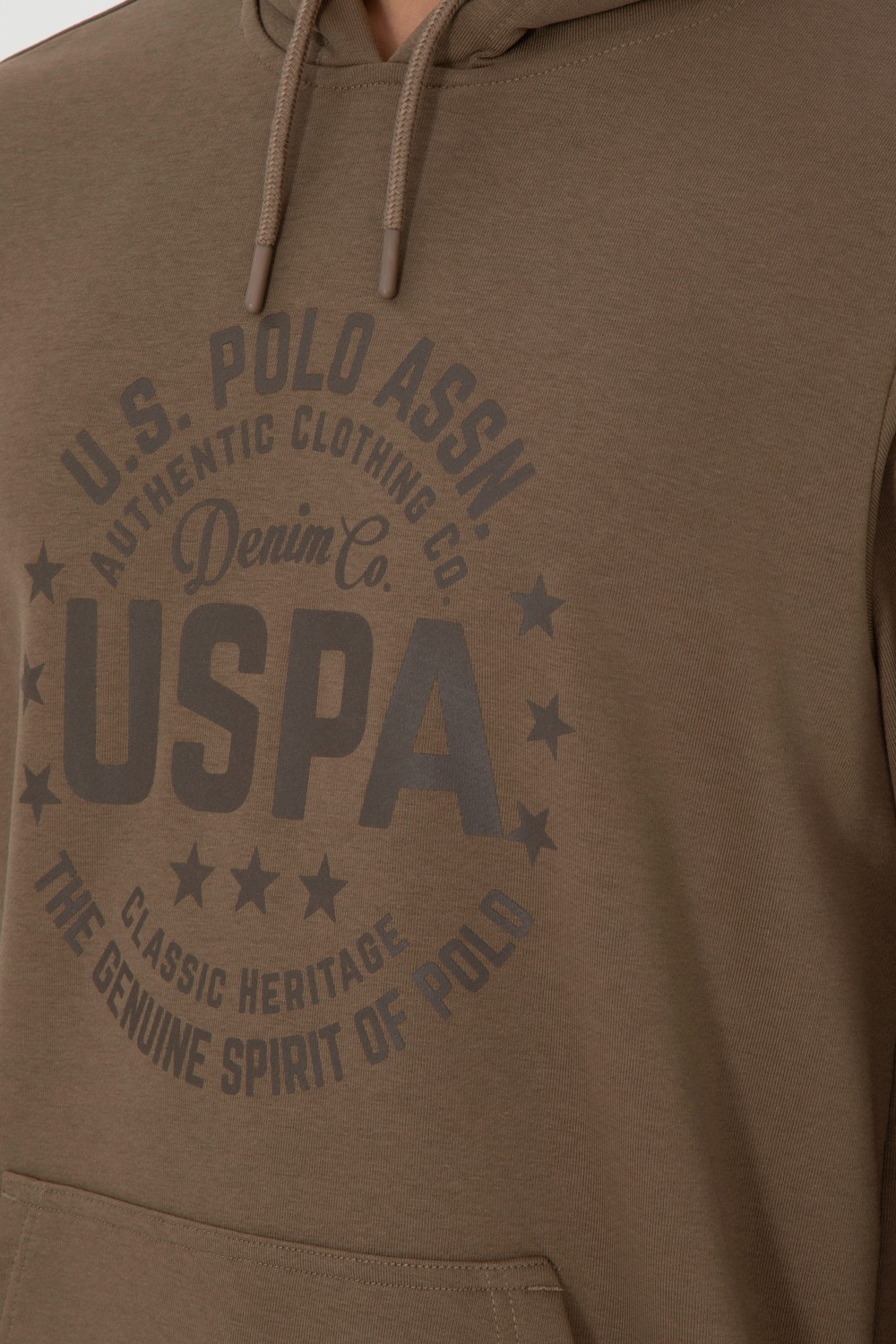 U.S. Polo Assn. Erkek Haki Sweatshirt 50290592-VR027 görsel 7