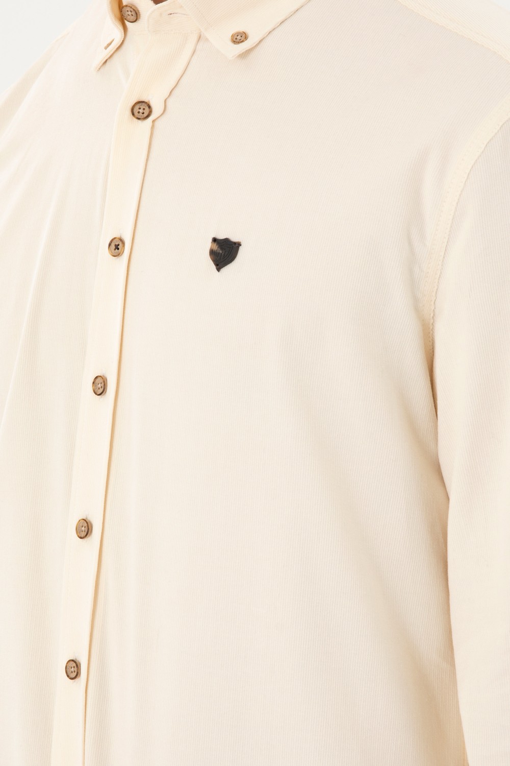 U.S. Polo Assn. Erkek Açık Haki Gömlek Desenli 50291395-VR183 görsel 7