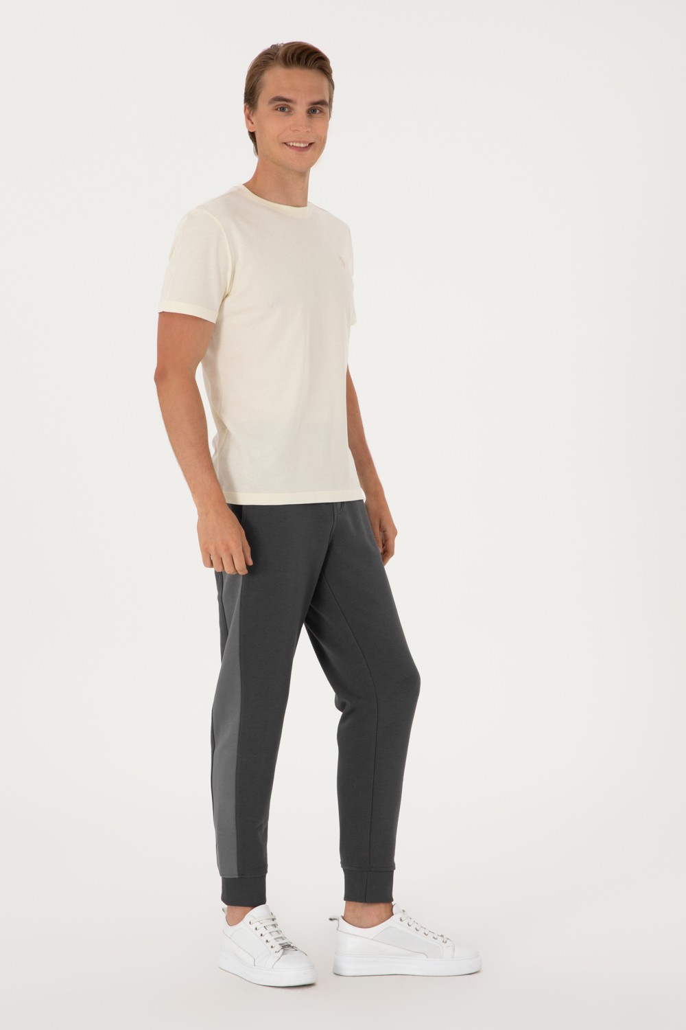 U.S. Polo Assn. Erkek Antrasit Eşofman Altı 50293453-VR006 görsel 3