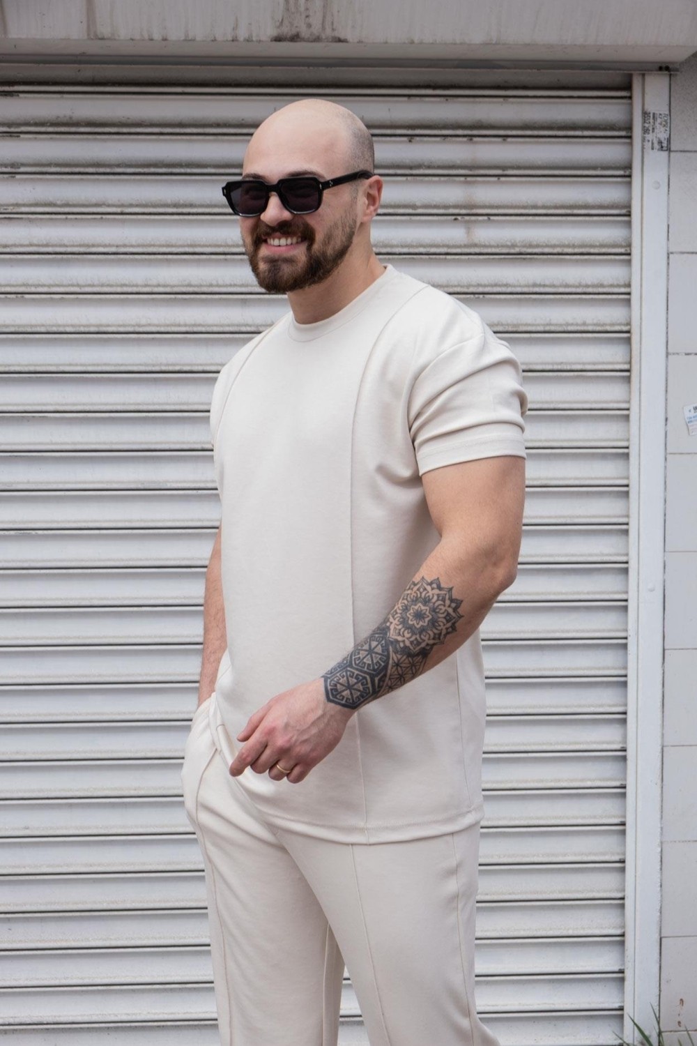 Moda Fethi Oysho Kumaş Alt/üst Rahat Kalıp Takım görsel 2